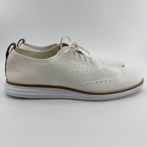 Cole Haan OriginalGrand Wingtip Oxford Ivory White Stitchlite Mens 13 M